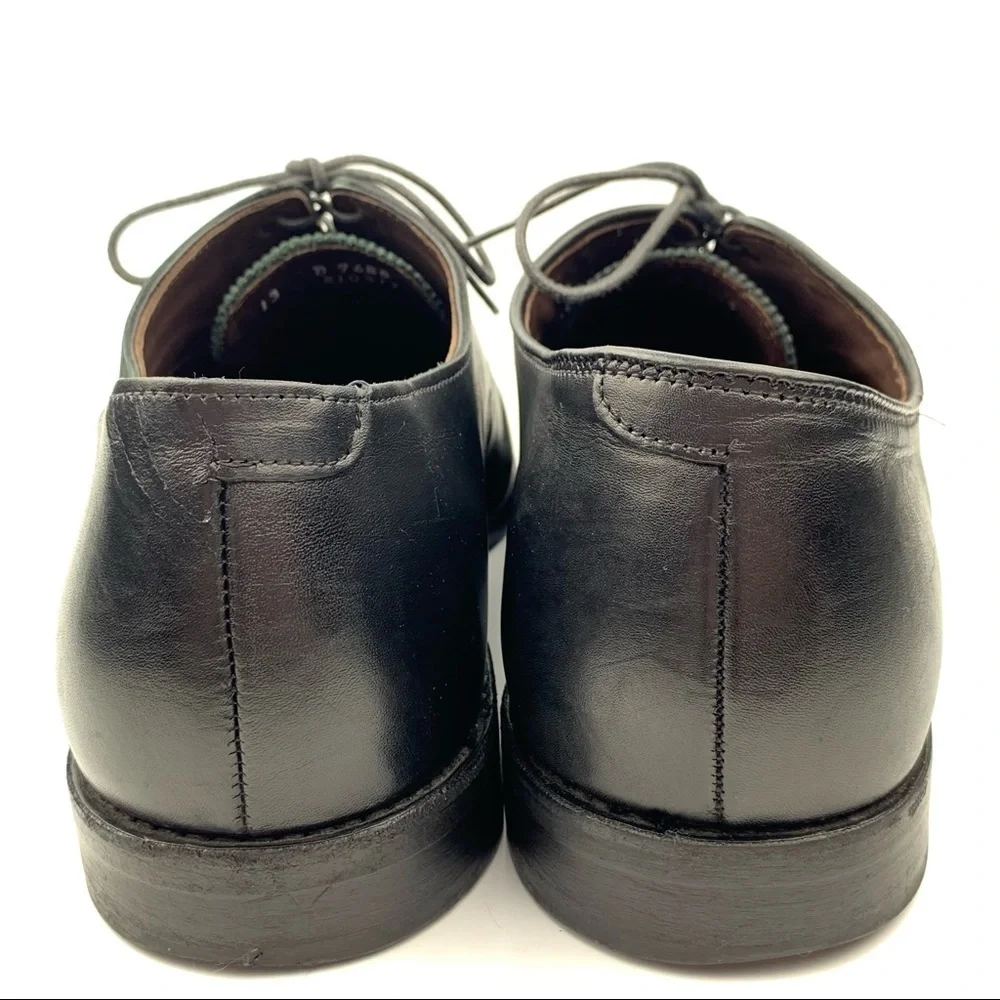 Allen Edmonds Hopkinson mens cap toe oxfords size 13 D black calfskin leather